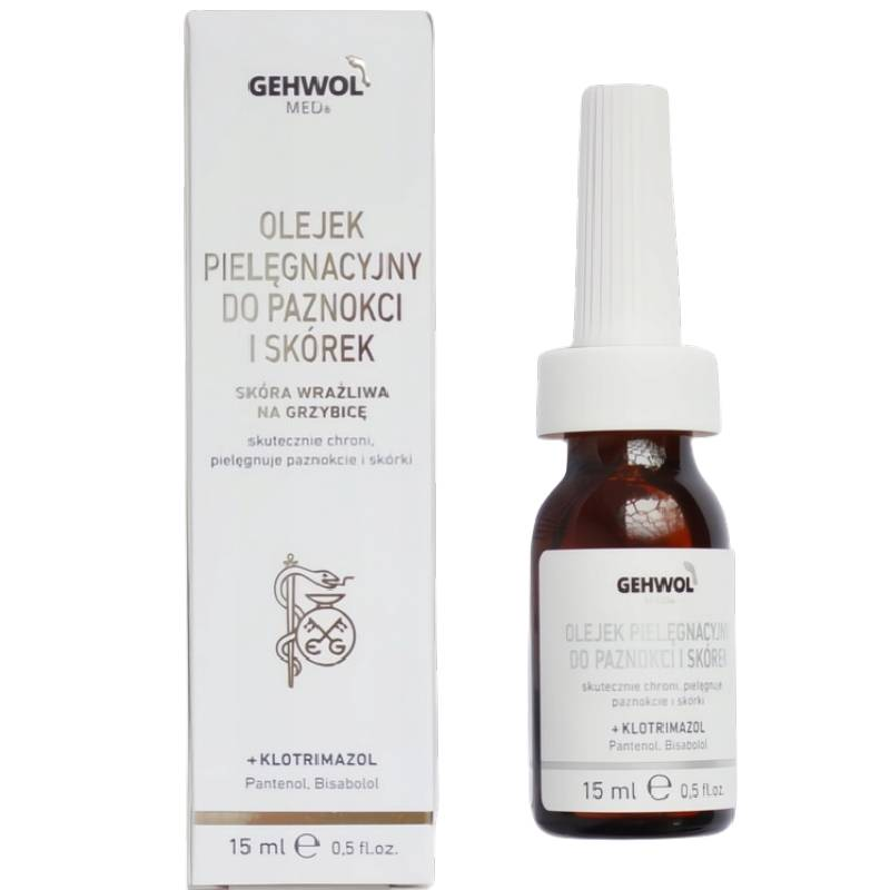 Gehwol Med, Olejek pielęgnacyjny do paznokci i skórek, 15 ml - Zapobiega grzybicy paznokci i zapaleniom wału paznokciowego