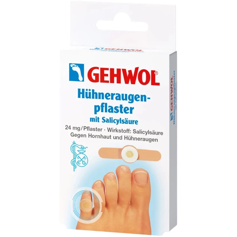 Gehwol Plastry na odciski komfort z kwasem salicylowym, 8 sztuk - Punktowe zmiękczanie odcisków i modzeli