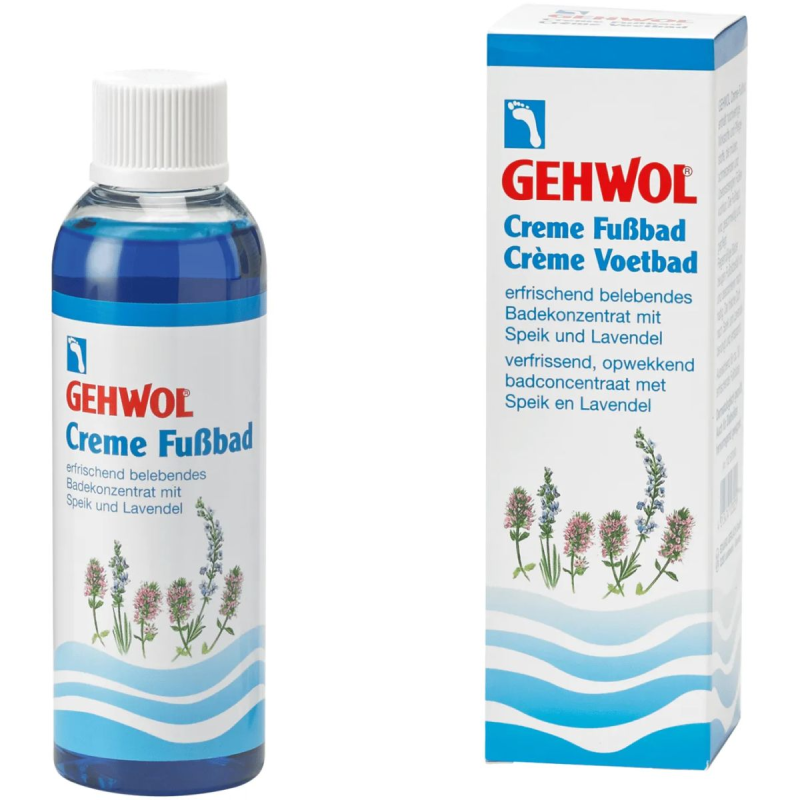 Gehwol Płyn do kąpieli stóp z lawendą, 150 ml - Do relaksującej kąpieli zmęczonych i obolałych stóp