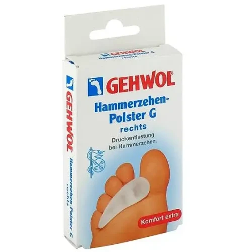 Gehwol Hammerzehen-Polster G, prawa 1 sztuka - Poduszka przeciwuciskowa do palców młoteczkowatych