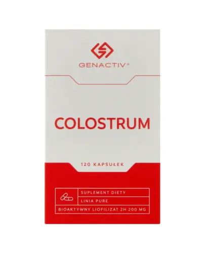 Genactiv Colostrum, 120 kapsułek - Wspiera jelita i odporność