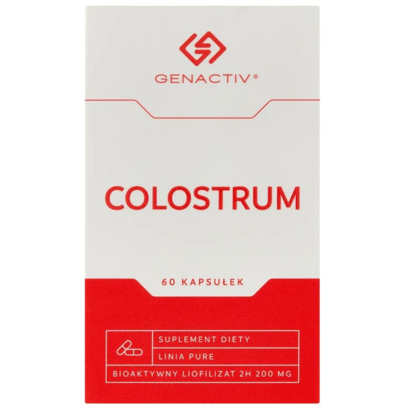 Genactiv Colostrum, 60 kapsułek - Wspomaga prawidłowe funkcjonowanie organizmu