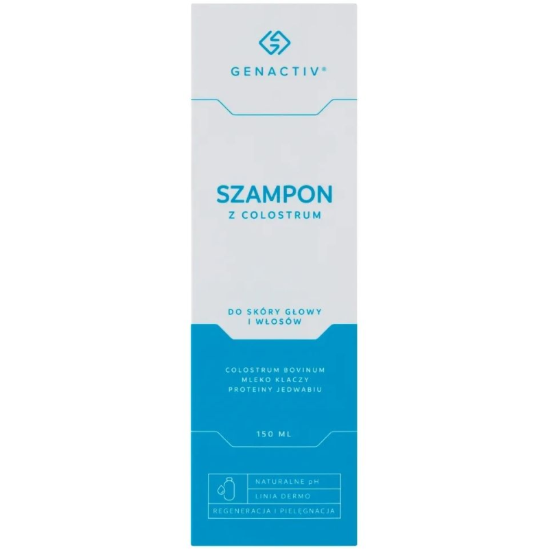 Genactiv Szampon z Colostrum przeciw wypadaniu włosów, 150 ml - Wzmocnienie włosów i redukcja wypadania