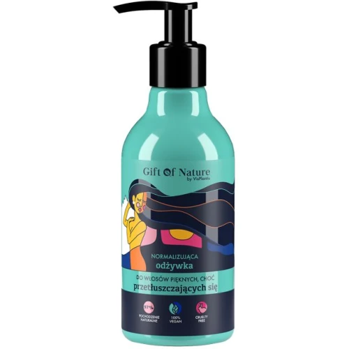 Gift of Nature Normalizująca odżywka do włosów przetłuszczających się, 300 ml - Regulacja sebum i odświeżenie