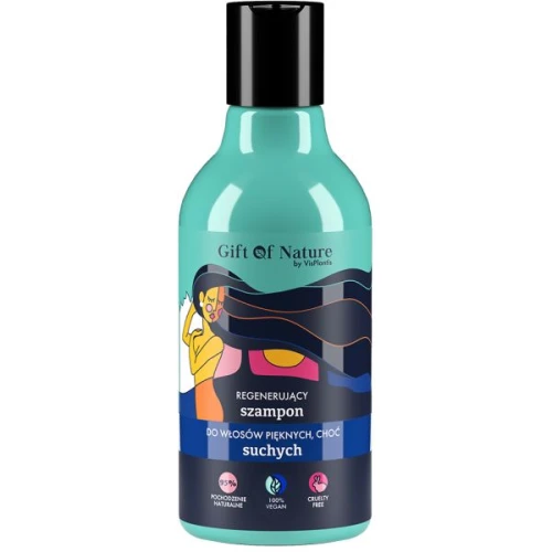 Gift of Nature Regenerujący szampon do włosów suchych, 300 ml - Regeneracja i nawilżenie od nasady aż po końce