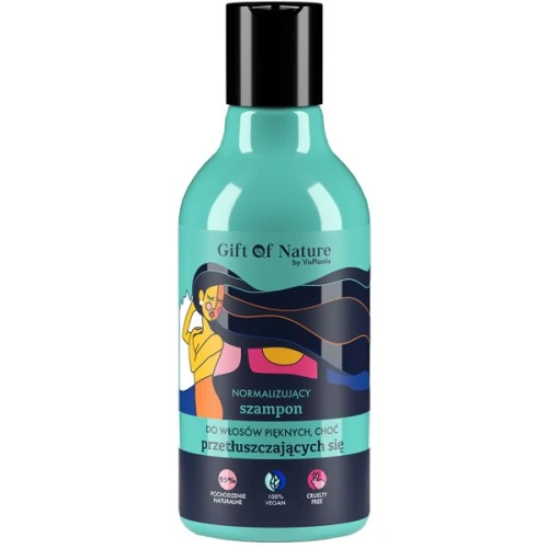 Gift of Nature Normalizujący szampon do włosów przetłuszczających się, 300 ml - Normalizacja i świeżość skóry głowy