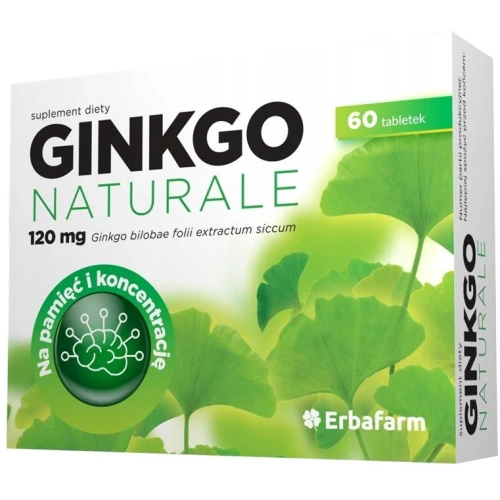 Ginkgo Naturale, 60 tabletek - Na pamięć i koncentrację