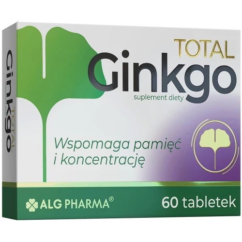 Ginkgo Total, 60 tabletek - Suplement diety z miłorzębem japońskim