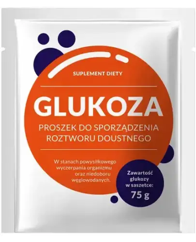 Glukoza, proszek do sporządzania roztworu doustnego Pharma Dot, 75 g - Do oznaczania poziomu glukozy we krwi przy teście obciążenia glukozą
