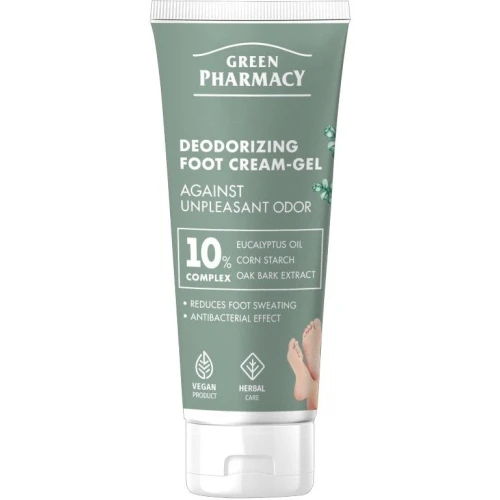 Green Pharmacy Dezodorujący krem-żel do stóp przeciw nieprzyjemnemu zapachowi, 75 ml