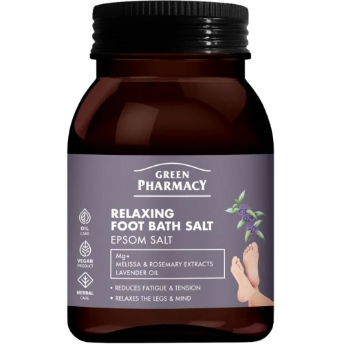 Green Pharmacy Relaksująca sól do kąpieli stóp, 400 g - Relaks, odprężenie i regeneracja zmęczonych stóp