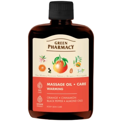 Green Pharmacy Rozgrzewający olejek do masażu, 200 ml