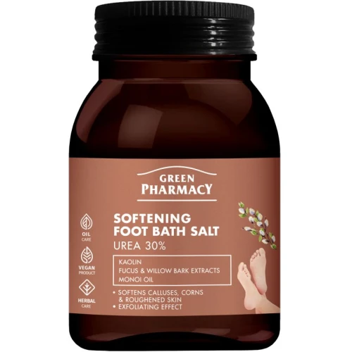 Green Pharmacy Zmiękczająca sól do kąpieli stóp, 400 g - Miękkie, gładkie i zadbane stopy