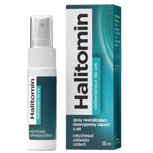 Halitomin Odświeżacz do ust, 15 ml - Na nieświeży oddech