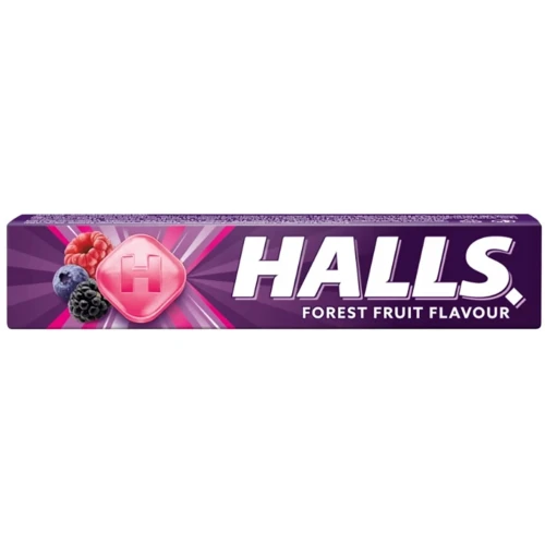 Halls Forest Fruit Flavour, owoce leśne, cukierki 33,5 g - Dla osób poszukujących owocowego odświeżenia