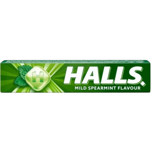 Halls Mild Spearmint Flavour, łagodna mięta, cukierki 33,5 g - Zapewniają uczucie świeżości