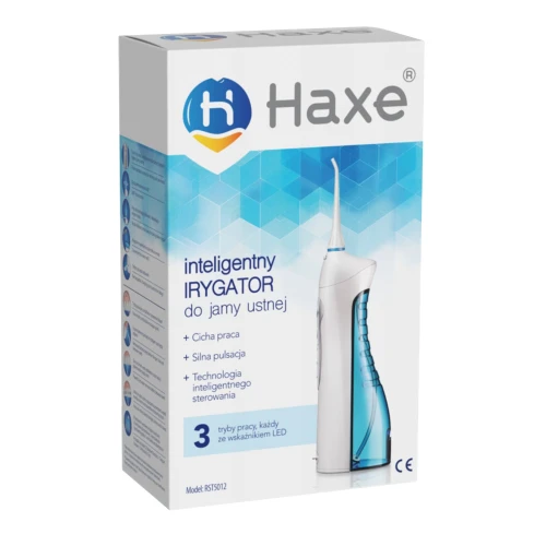 Haxe Irygator do zębów HX721, 1 sztuka - Usuwa resztki jedzenia i bakterie