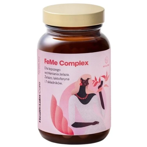 Health Labs Care FeMe Complex, 60 kapsułek - Wysokoprzyswajalne żelazo z laktoferyną