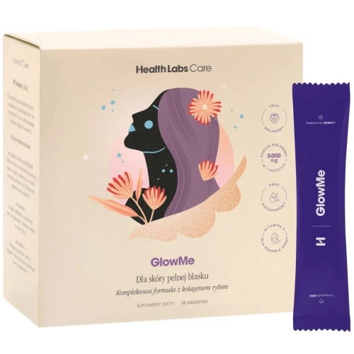 Health Labs Care GlowMe Malina, 30 saszetek - Naturalny blask i witalność skóry