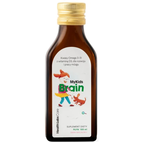 Health Labs Care MyKids Brain, 100 ml - Wspiera rozwój mózgu i koncentrację u dzieci