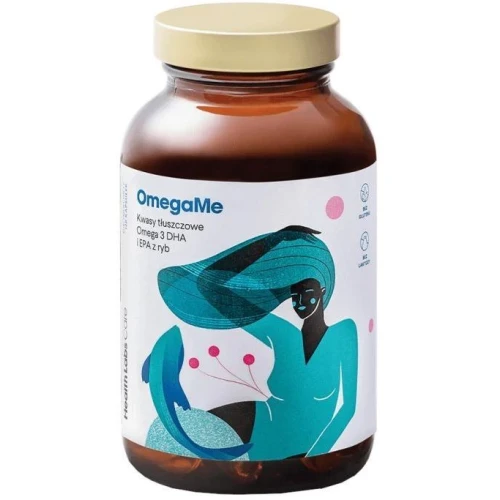 Health Labs Care OmegaMe, 60 kapsułek - Czyste kwasy Omega-3 DHA i EPA w wygodnych kapsułkach