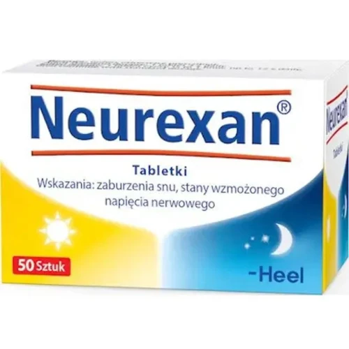 Heel Neurexan, 50 tabletek - W stanach wzmożonego napięcia nerwowego i problemach ze snem