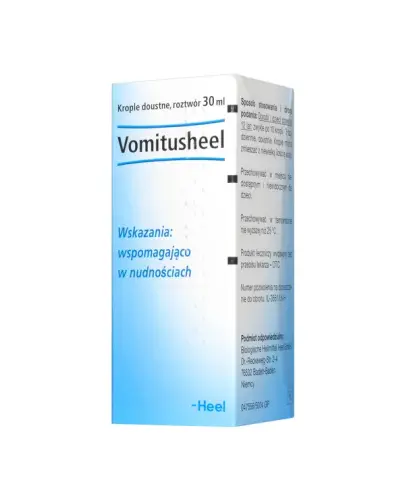 Vomitusheel Krople doustne, 30 ml - Łagodzi nudności i wspomaga trawienie