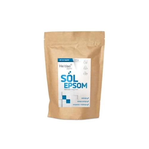 Heltiso Care Sól Epsom do kąpieli, 200 g - Na stres, zmęczenie i napięcie mięśni