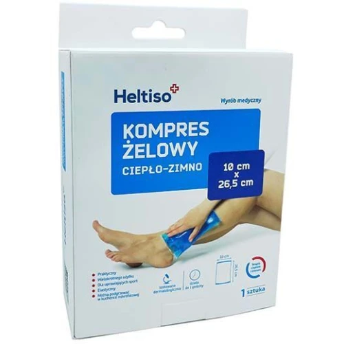 Heltiso Kompres żelowy ciepło-zimno 10 x 26,5 cm - Na stłuczenia, obrzęki i urazy