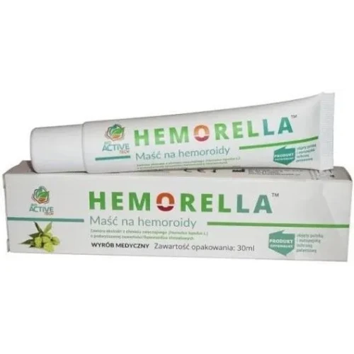 Hemorella Maść na hemoroidy, 30 ml - Wsparcie regeneracji i pielęgnacji okolic odbytu