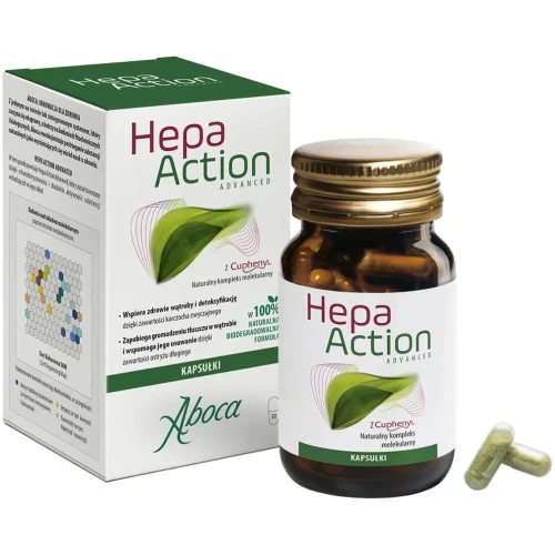 Aboca Hepa Action Advanced, 30 kapsułek - Karczoch i ostryż długi zapewniają kompleksowe wsparcie zdrowia wątroby