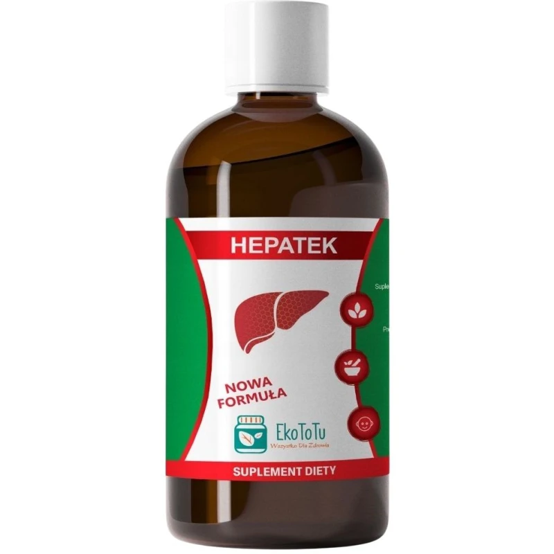 Hepatek, płyn 100 ml - Ziołowy wyciąg na wątrobę i trawienie