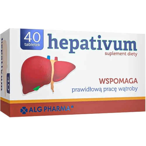 Hepativum, 40 tabletek - Wsparcie wątroby