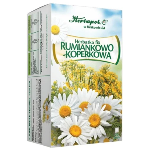 Herbatka Fix Rumiankowo-Koperkowa, 20 saszetek - Łagodzi ból brzucha