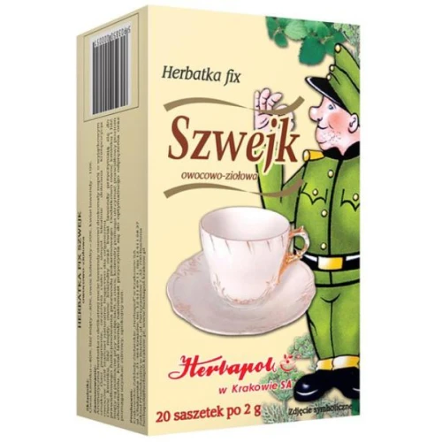 Herbatka Fix Szwejk, 20 saszetek - Aromatyczna herbatka o delikatnej nucie lawendy, gasi pragnienie 