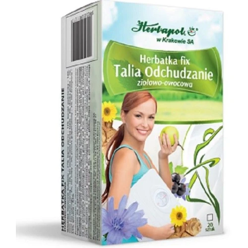 Herbatka Fix Talia Odchudzanie, 20 saszetek - Kompozycja owoców i ziół do zaparzania