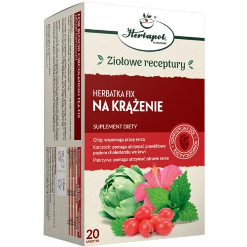 Herbatka Fix Na Krążenie, 20 saszetek - Kompozycja 8 ziół 