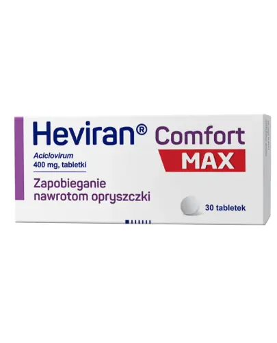 Heviran Comfort Max 400mg, 30 tabletek - Z acyklowirem