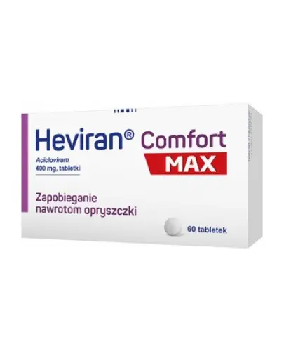 Heviran Comfort Max 400mg, 60 tabletek - Z acyklowirem