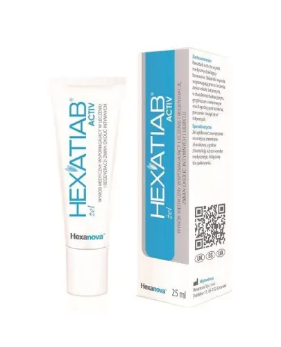 Hexatiab Activ 2% żel dopochwowy, 25 ml - Wyrób medyczny wspomagający leczenie i regenerację zmian okolic intymnych