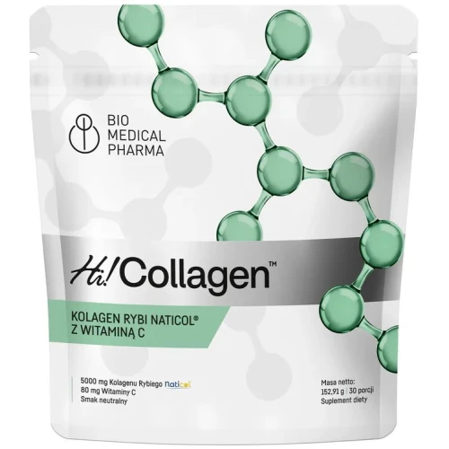 Bio Medical Pharma Hi!Collagen, 152,91 g - 5000 mg hydrolizowanego kolagenu morskiego w jednej porcji