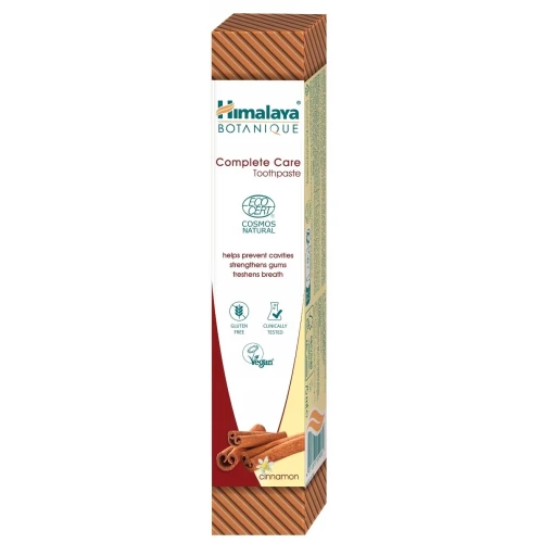 Himalaya Botanique Complete Care  Pasta do mycia zębów z cynamonem, 75 ml - Wspomaga zdrowie dziąseł i łagodnie wybiela