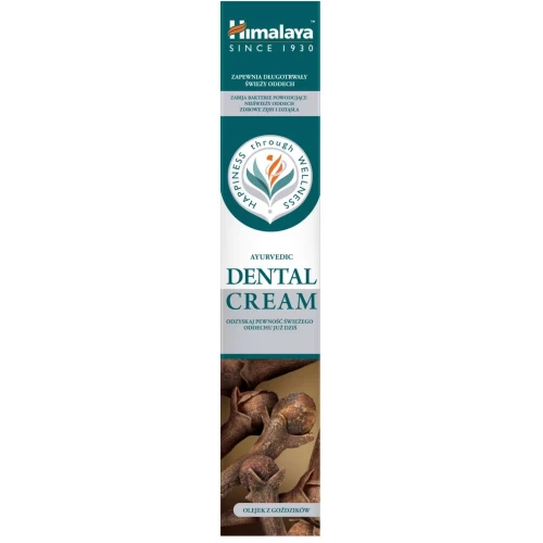 Himalaya Dental Cream Pasta do zębów z goździkami, 100 g - Naturalna formuła bez fluoru
