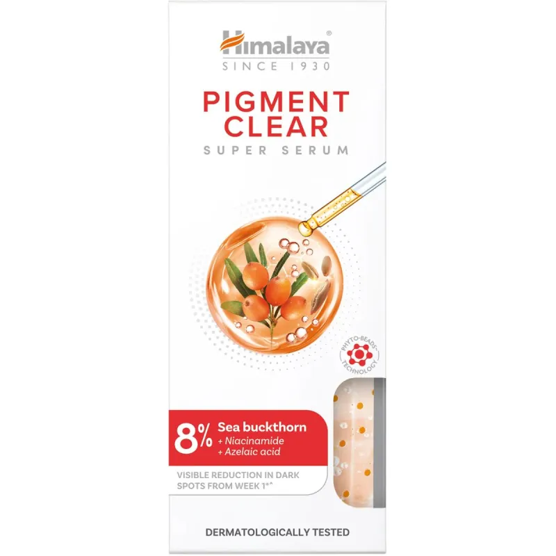 Himalaya Pigment Clear Super Serum Rozjaśniające serum do twarzy, 30 ml - Na przebarwienia i nierówny koloryt skóry
