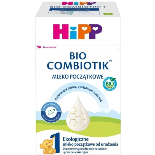 HiPP 1 Bio Combiotik Mleko początkowe od urodzenia, 550 g - Z probiotykiem i prebiotykiem
