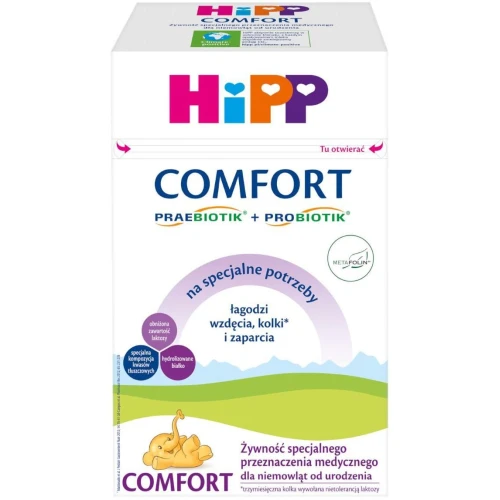HiPP Comfort Na wzdęcia, kolki i zaparcia, od urodzenia, 300 g - Żywność specjalnego przeznaczenia medycznego