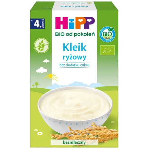HiPP Kleik ryżowy BIO, 200 g - Dla niemowląt od 4. miesiąca życia