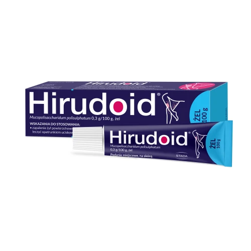 Hirudoid Żel 300 mg/100 g, 100 g - Żel na stłuczenia, obrzęki i krwiaki 