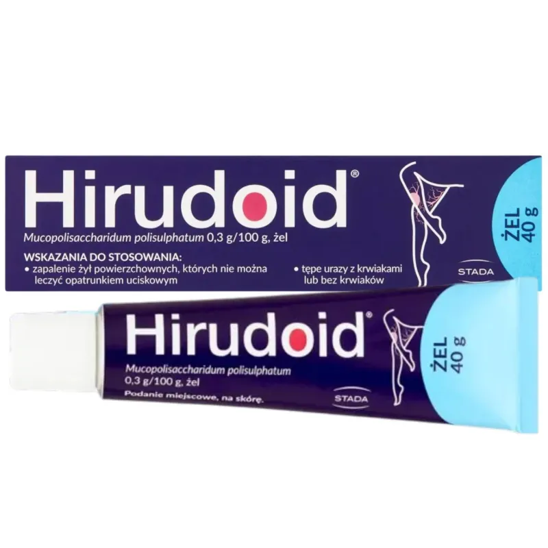 Hirudoid  0,3 g/100 g żel 40 g - Na siniaki, stłuczenia i zapalenie żył