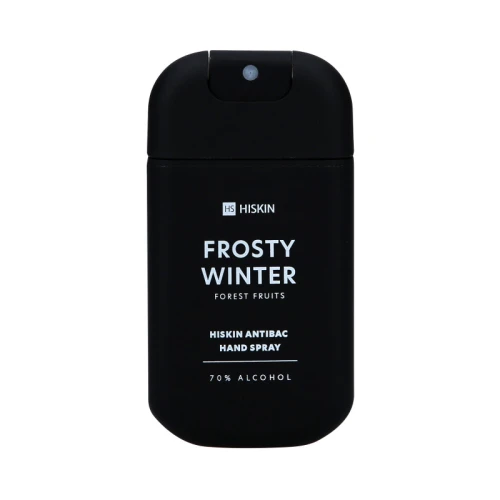 Hiskin Frosty winter Forrest fruits Spray do dezynfekcji rąk, 30 ml - Dezynfekcja dłoni w kompaktowym formacie
